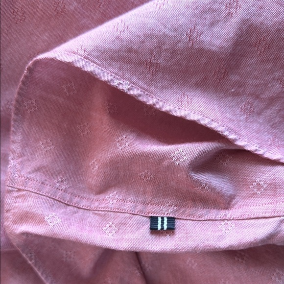 Nautica Pink Casual Button Down Shirt Lightweight - Picture 6 of 7